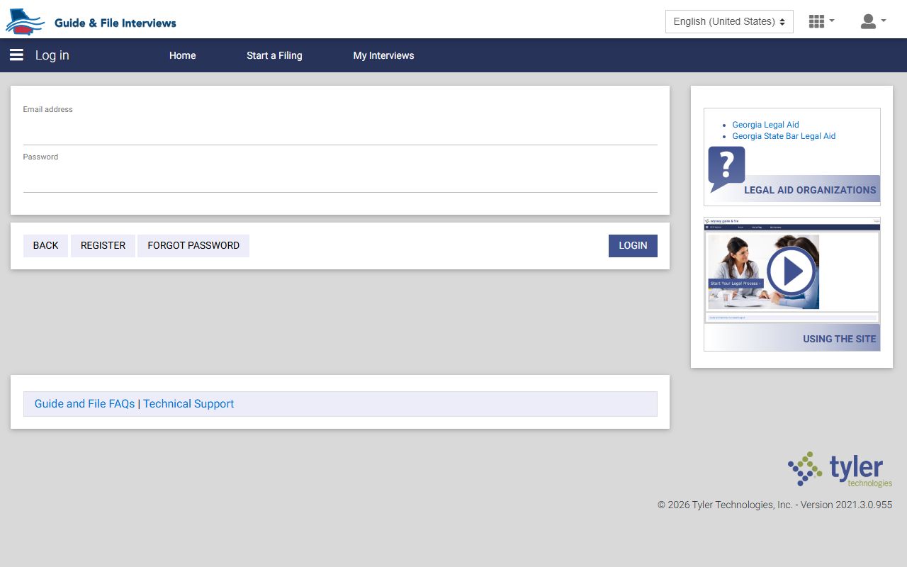 Tift County court dockets Tyler Guide and File login source