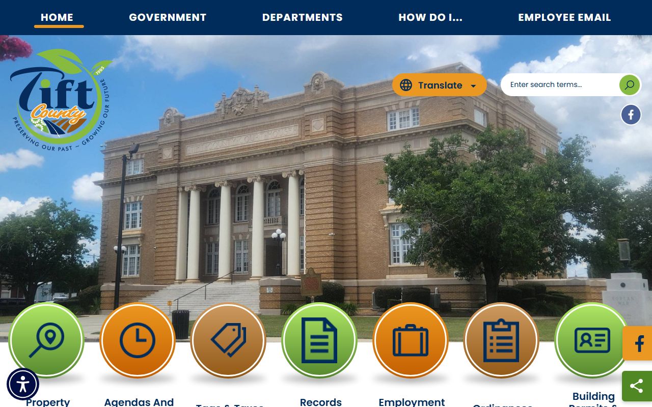 Tift County court records official county homepage